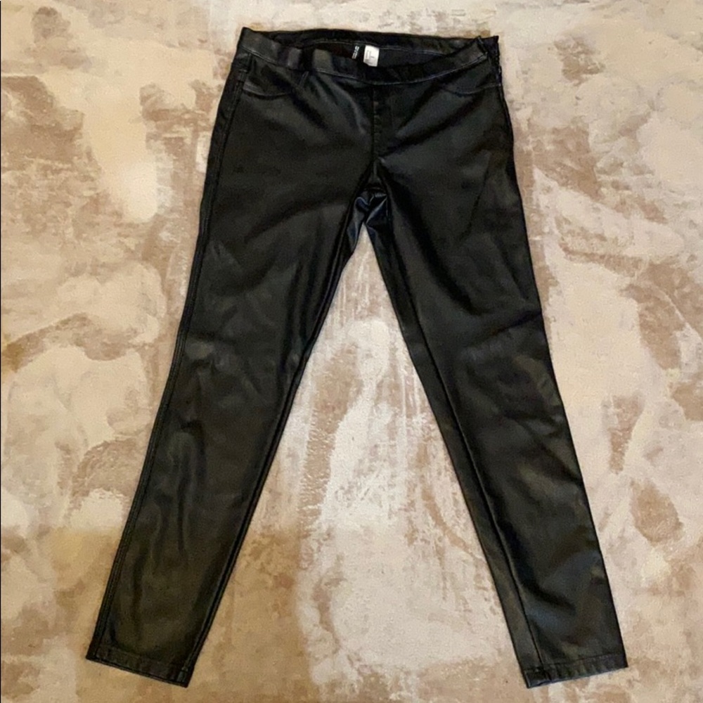 Black Faux Leather Pants...